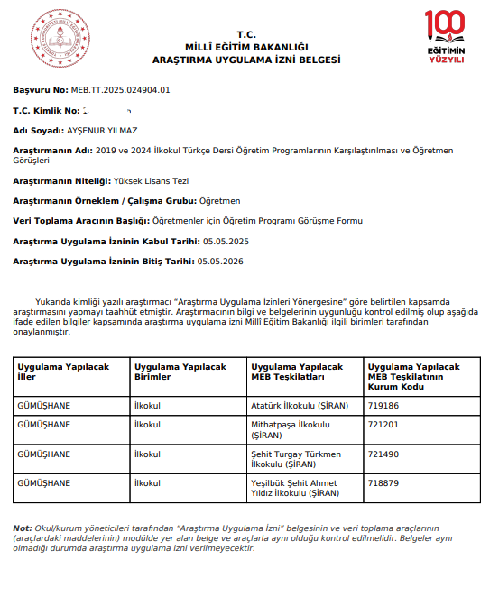 2019 VE 2024 İLKOKUL TÜRKÇE DERSİ ÖĞRETİM PROGRAMLARININ KARŞILAŞTIRILMASI VE ÖĞRETMEN GÖRÜŞLERİ — Figure 5