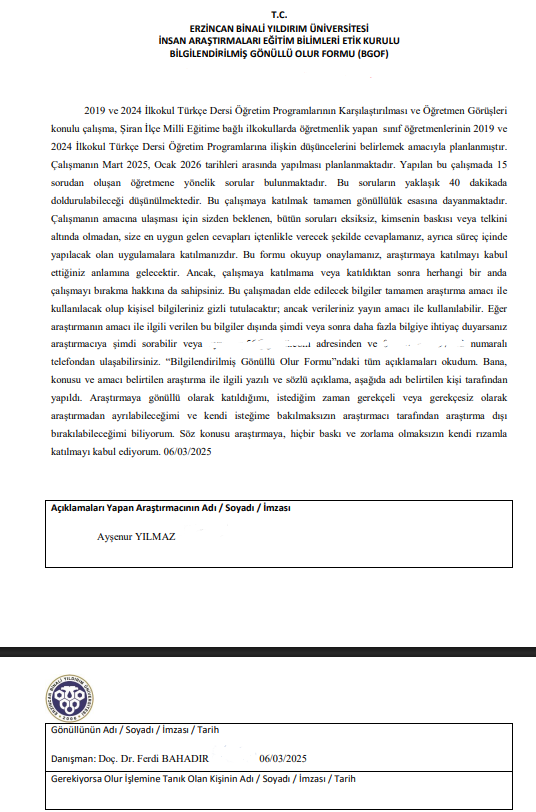 2019 VE 2024 İLKOKUL TÜRKÇE DERSİ ÖĞRETİM PROGRAMLARININ KARŞILAŞTIRILMASI VE ÖĞRETMEN GÖRÜŞLERİ — Figure 6