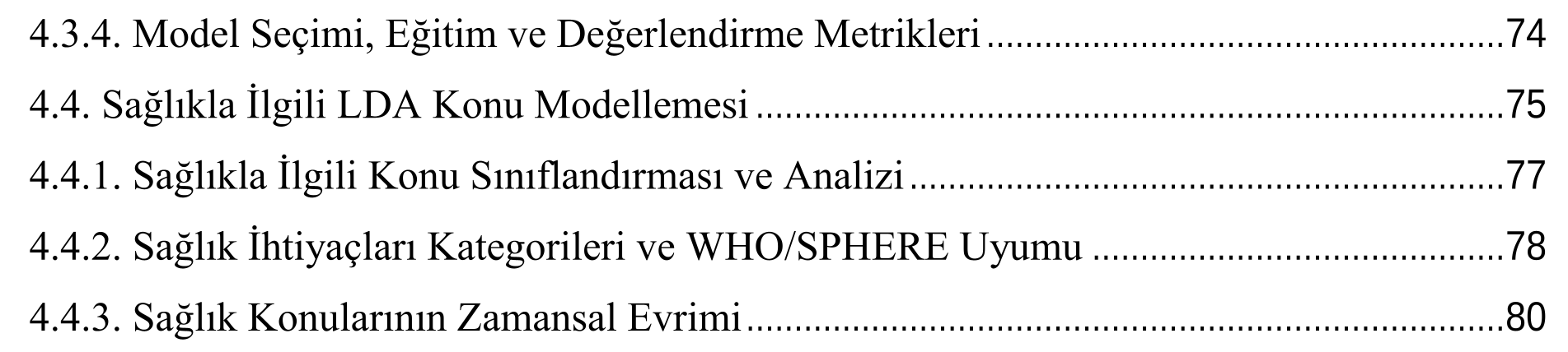 6 ŞUBAT DEPREMİ SONRASI SAĞLIK İHTİYAÇLARININ METİN MADENCİLİĞİ İLE ANALİZİ: SOSYAL MEDYA VERİLERİ ÜZERİNE BİR İNCELEME — Figure 1
