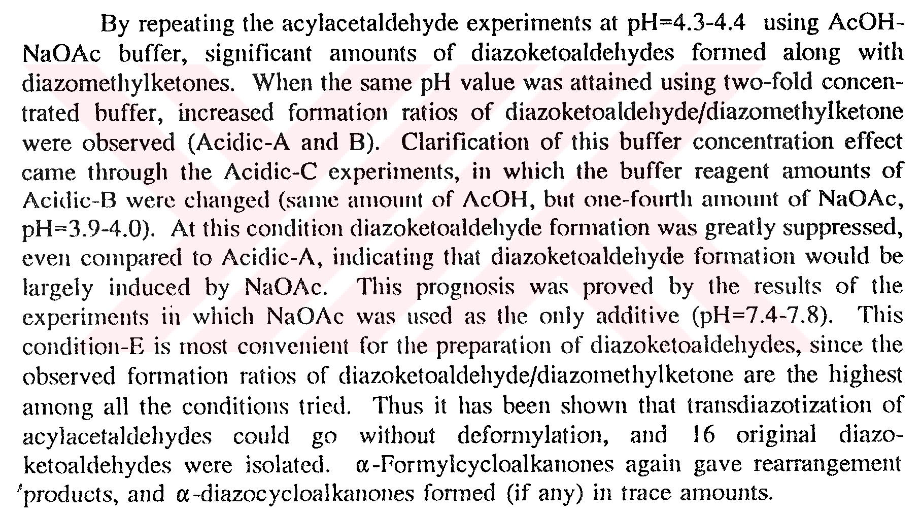 Açil osetaldehitlere nötral-asidik ortamda diazo transferi — Figure 1