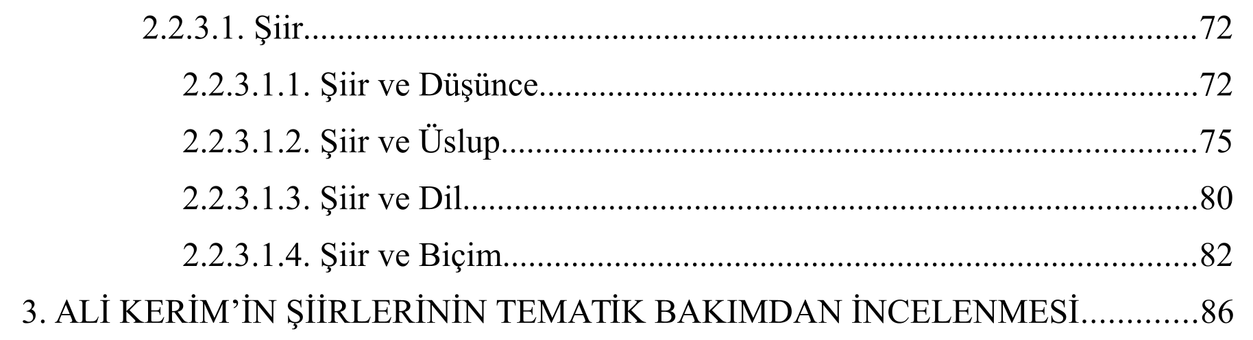 Ali Kerim; hayatı, sanatı ve şiirlerinin izleksel açıdan incelenmesi — Şekil 6