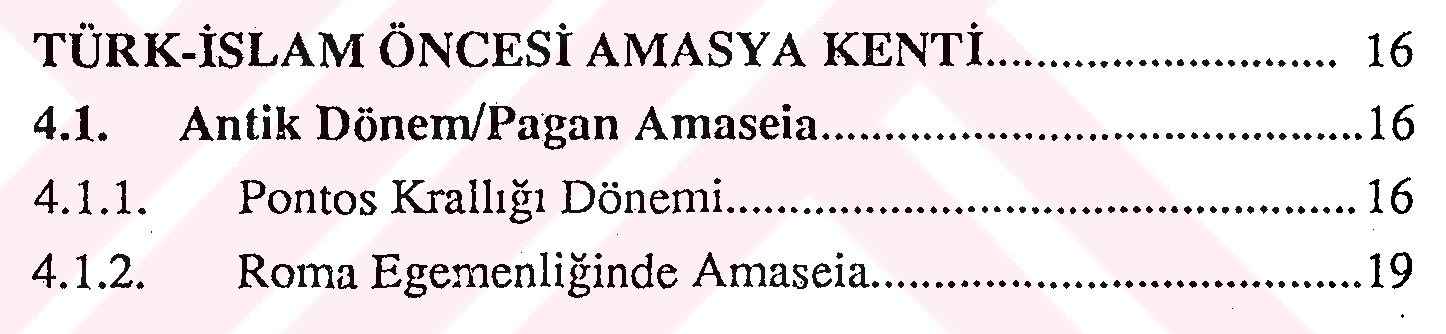 Amasya kenti'nin fiziksel yapısının tarihsel gelişimi — Şekil 6