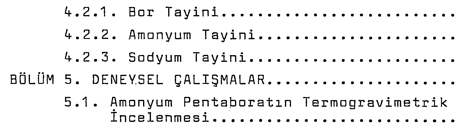 Amonyum pentaborat ve borik asitin kalsinasyonu ile bor oksit üretimi — Figure 6