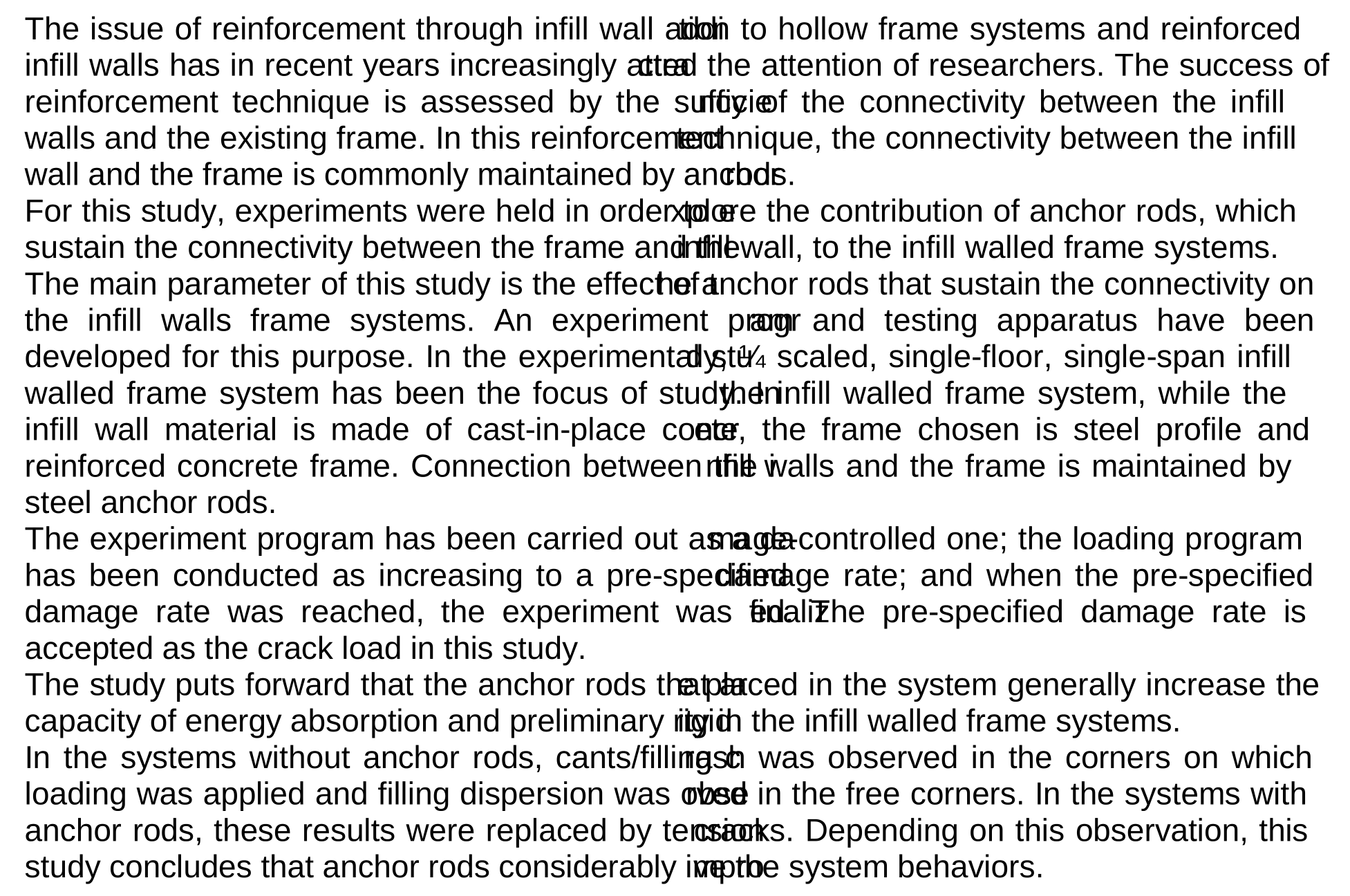 An experimental study on the effects of anchor rods on infill walled frame systems — Figure 3