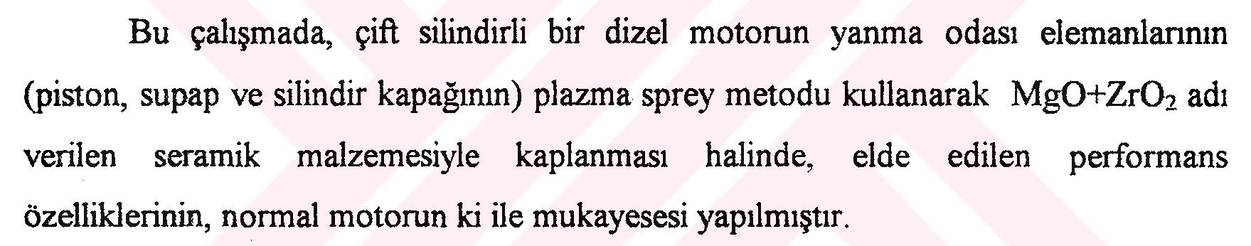 Bir dizel motorunda seramik kaplama uygulamaları ve performans analizi — Şekil 4