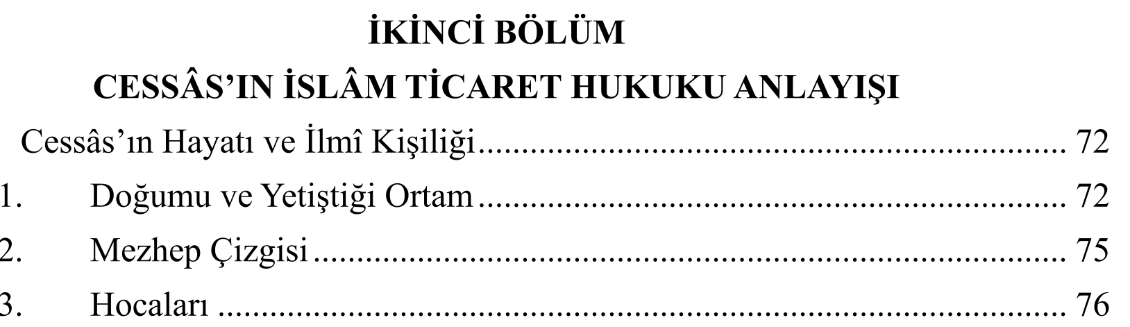 CESSÂS VE SÂBÛNÎ ÖZELİNDE İSLÂM TİCARET HUKUKUNDAKİ KAVRAM VE HÜKÜMLERİN MUKAYESELİ TAHLİLİ — Figure 2