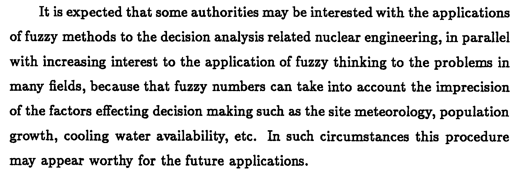 Computer imlementation of fuzzy decision making with an application to nuclear power plan site election — Figure 5