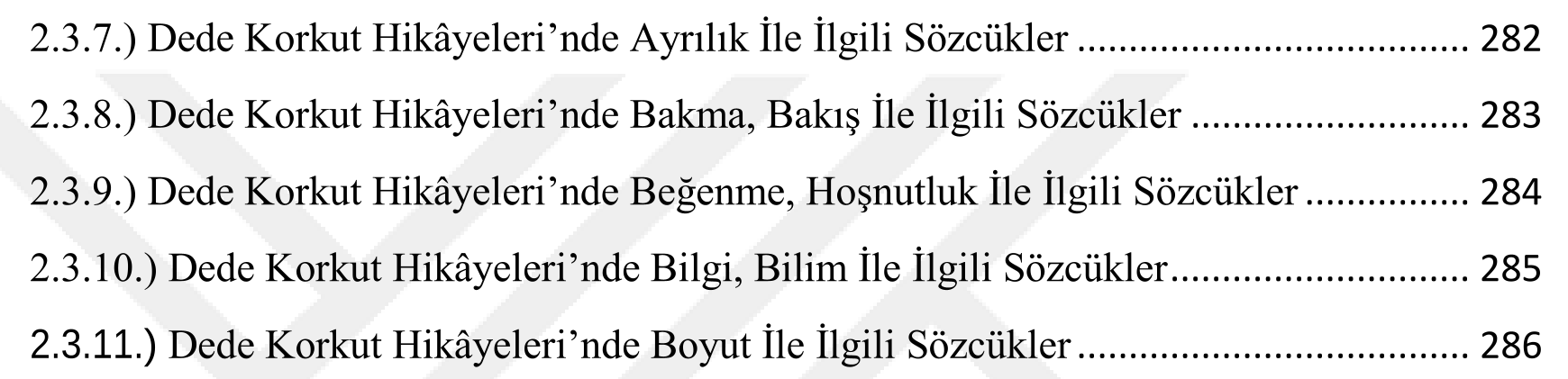 The lexicon of Dede Korkut Stories — Figure 1