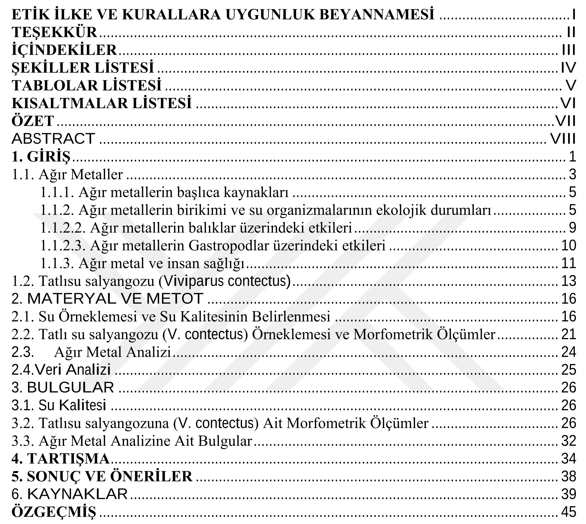 Assessment of the heavy metal pollution in water and Viviparus contectus (Millet, 1813) samples from Demirköprü Dam Lake (Manisa) — Figure 4