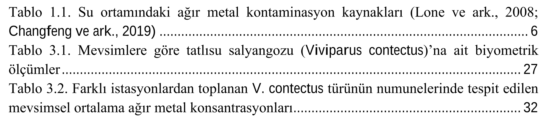 Demirköprü Baraj Gölü (Manisa)'ndeki su ve Viviparus contectus (Millet, 1813) örneklerinde ağır metal kirliliğinin belirlenmesi — Figure 6