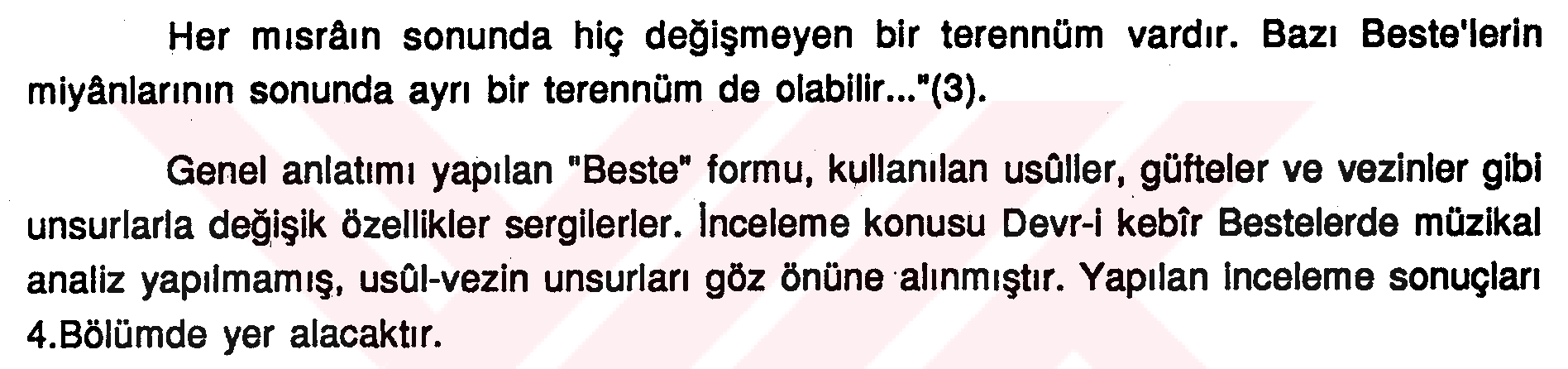 Devr-i Kebir bestelerde aruz - usul ilişkisi — Şekil 1