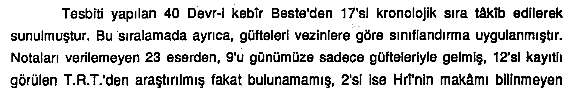 Devr-i Kebir bestelerde aruz - usul ilişkisi — Şekil 5