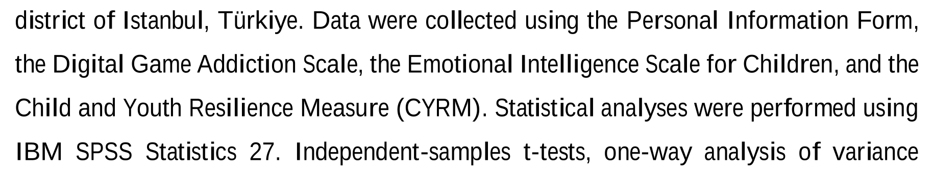 An examination of digital game addiction, emotional intelligence and psychological resilience — Figure 3