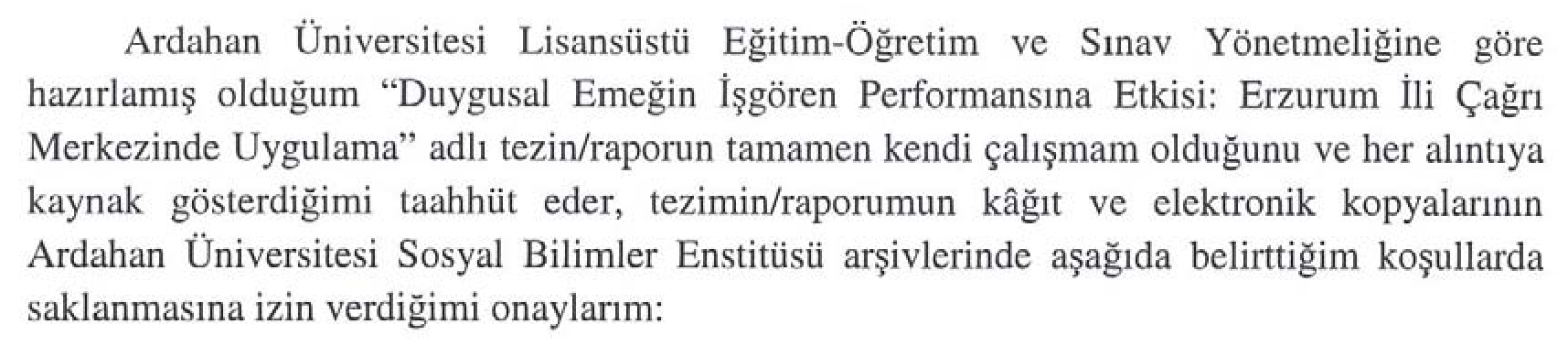The influence of emotional labour on the personnel performance : an application on call center staff in Erzurum — Figure 4