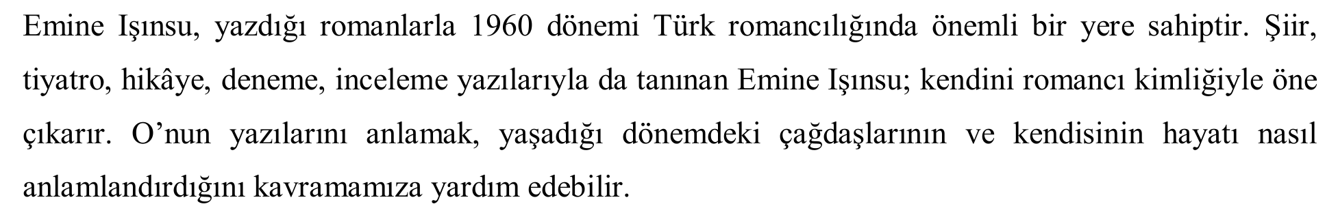 Emine Işınsu'nun romanlarında yapı ve izlek — Figure 6