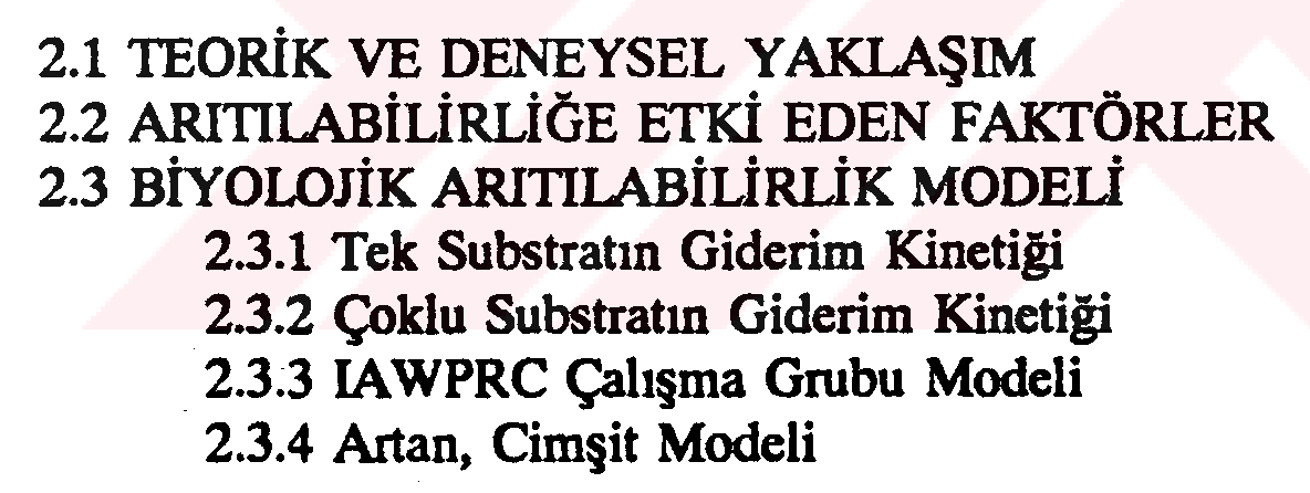 Endüstriyel atıksuların biyolojik arıtılabilirliğinin matematik benzeşimi — Figure 4
