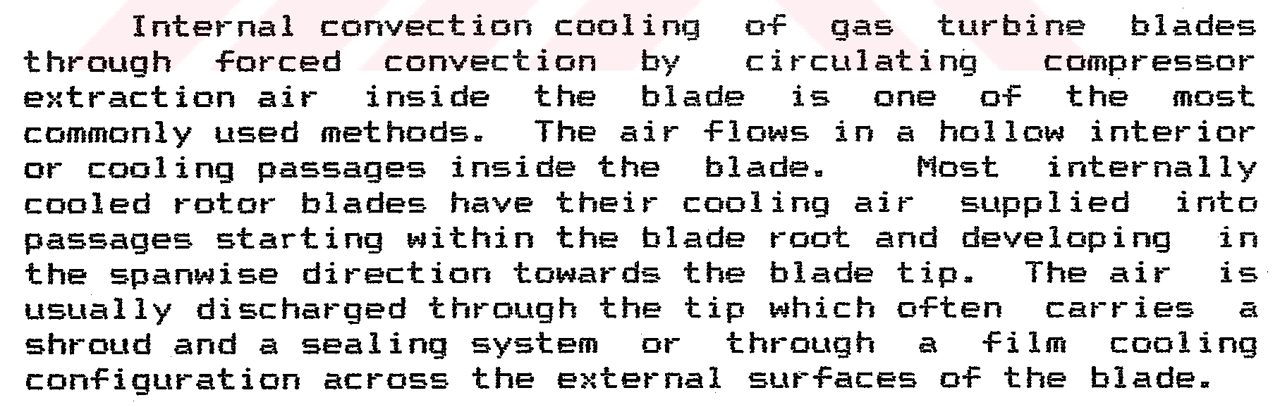 Two dimensional temperature distribution on gas turbine blade — Figure 4