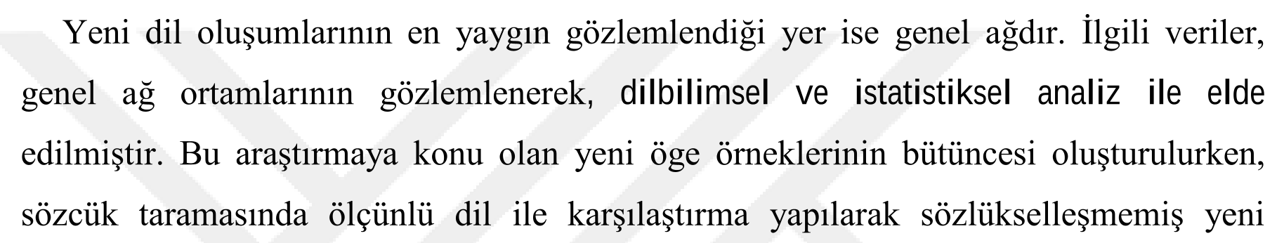 Genel ağ (İnternet) dili kullanımında yeni ögeler — Şekil 6