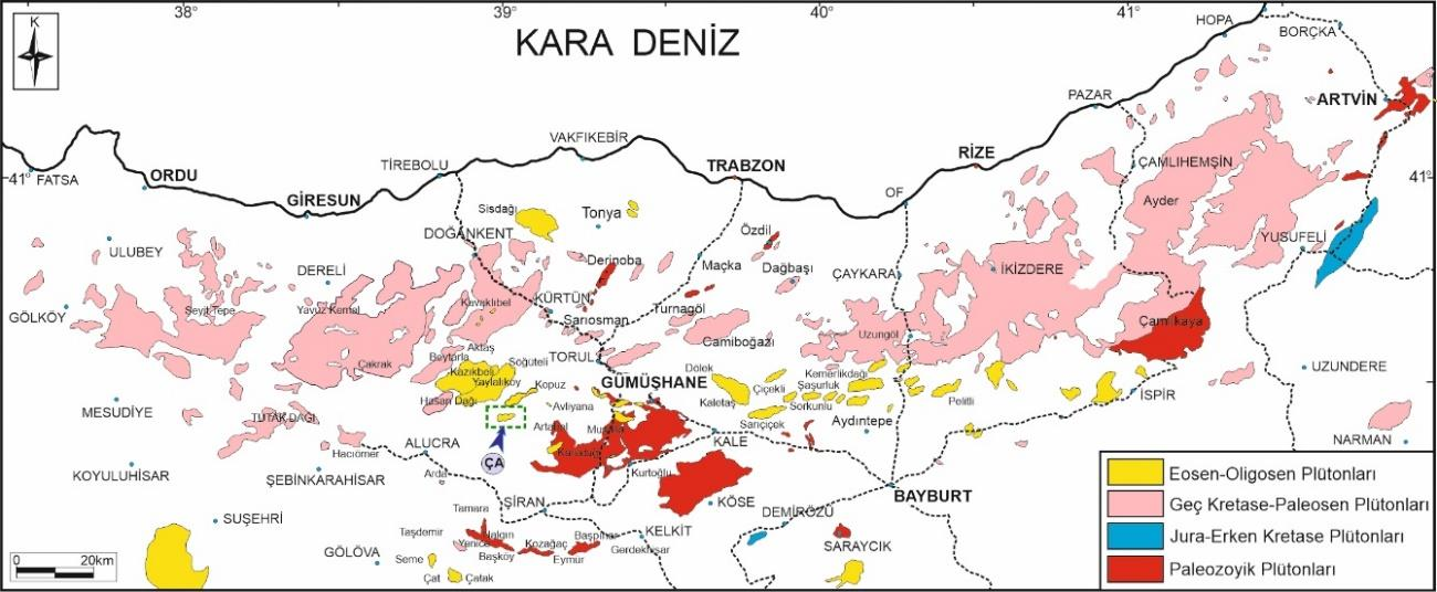 Petrography and mineral chemistry of the Gölönü pluton (Kürtün-Gümüşhane-Türkiye) — Figure 6