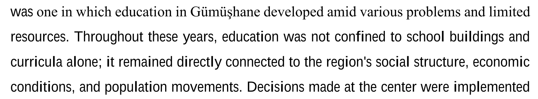 Education in Gümüşhane (1960-1980) — Figure 3