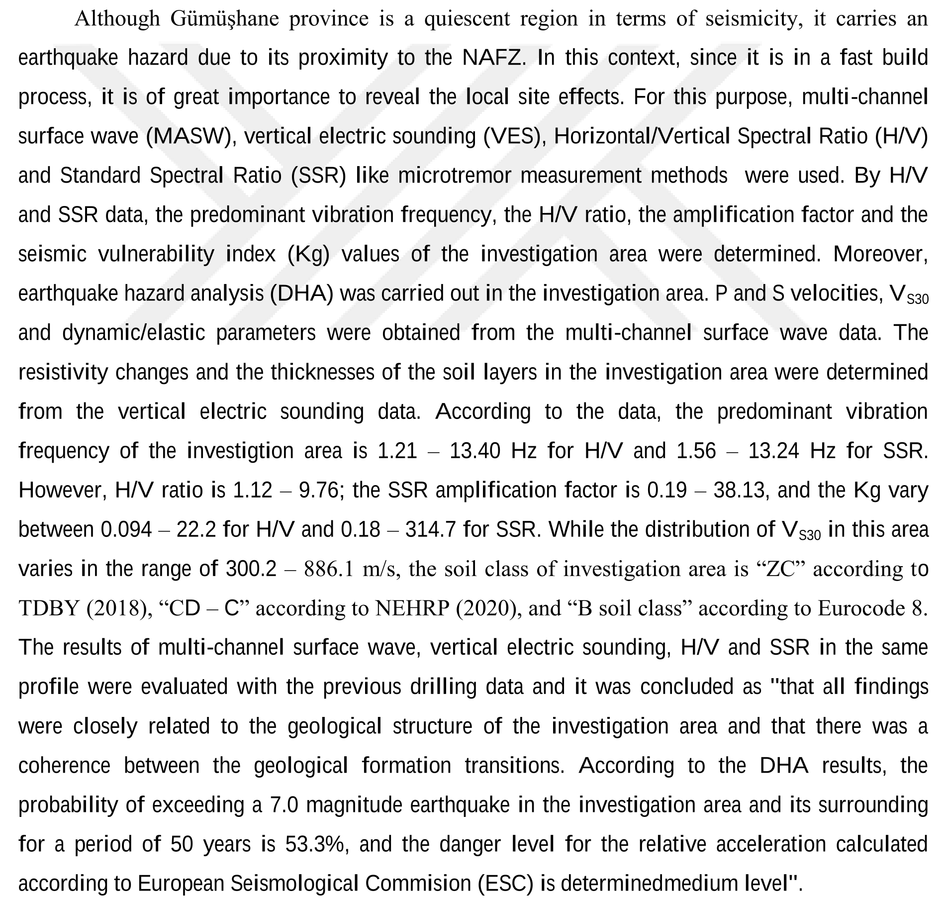 GÜMÜŞHANE VE ÇEVRESİNİN JEOFİZİK VERİLERLE YER ETKİSİNİN İNCELENMESİ VE MİKROBÖLGELENDİRME ÇALIŞMASI — Figure 1