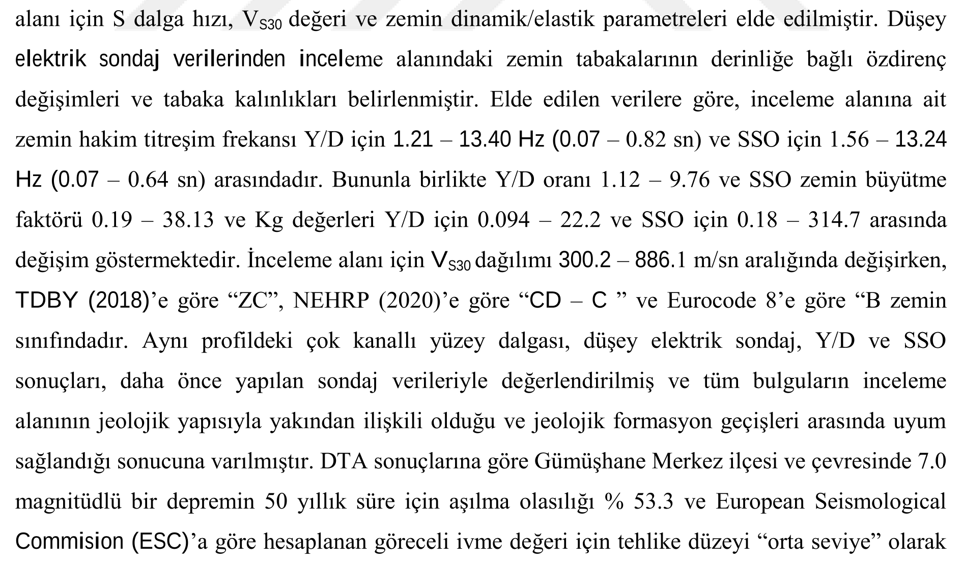GÜMÜŞHANE VE ÇEVRESİNİN JEOFİZİK VERİLERLE YER ETKİSİNİN İNCELENMESİ VE MİKROBÖLGELENDİRME ÇALIŞMASI — Figure 4