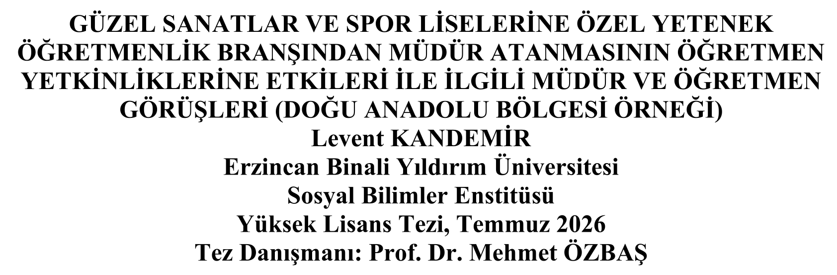 OPINIONS OF PRINCIPALS AND TEACHERS ON THE IMPACT OF APPOINTING PRINCIPALS FROM THE SPECIAL TALENT TEACHING FIELD ON TEACHER COMPETENCIES IN FINE ARTS AND SPORTS HIGH SCHOOLS (A CASE STUDY FROM THE EASTERN ANATOLIA REGION) — Figure 4