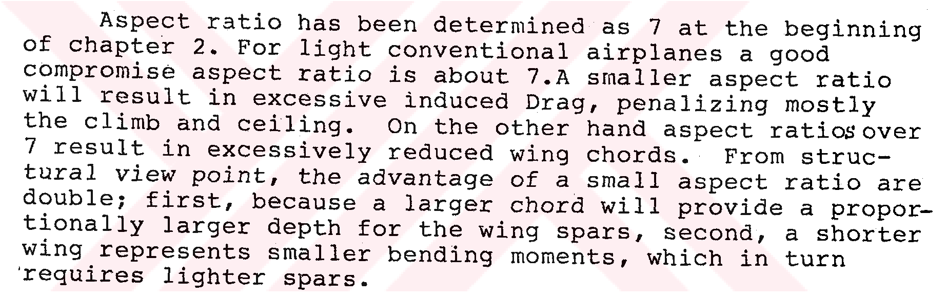 General aerodynamic design of a light airplane — Figure 2