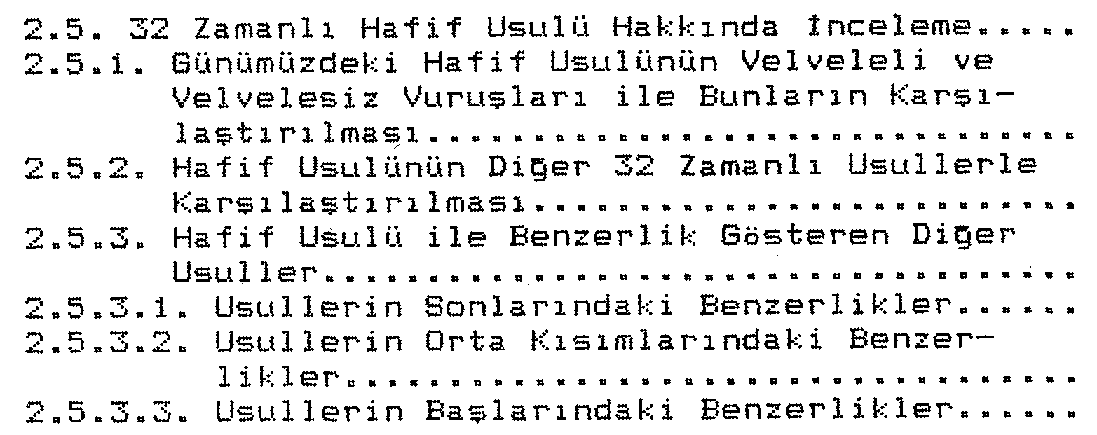 Hafif usulünün divan edebiyatındaki aruz vezinleriyle ilgisi ve usul - güfte uyuşumu — Şekil 4