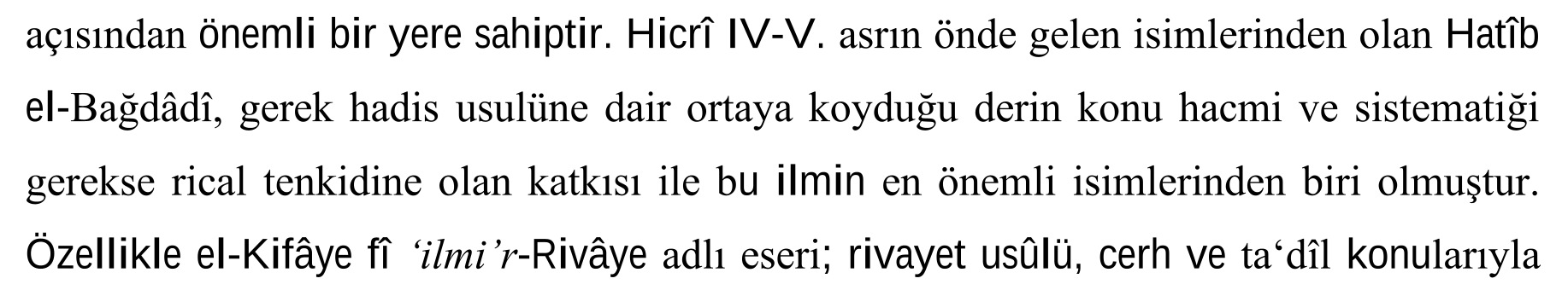 Hatîb el-Bağdâdî'nin el-Kifâye fî ilmi'r-rivâye adlı eserinde cerh ve ta'dîl metodu — Figure 5