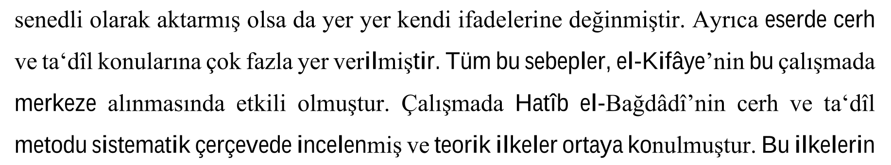 Hatîb el-Bağdâdî'nin el-Kifâye fî ilmi'r-rivâye adlı eserinde cerh ve ta'dîl metodu — Figure 6