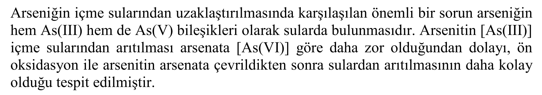 İÇME SULARINDAN ARSENİK GİDERİMİ — Figure 3