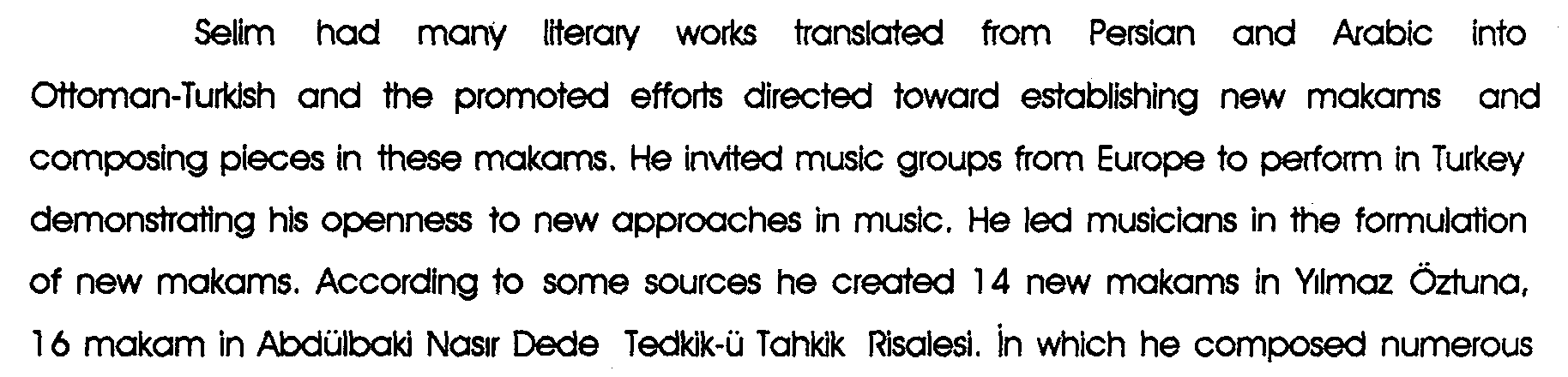 III. Selim devrinin müzik ve müzisyenler açısından incelenmesi — Figure 4