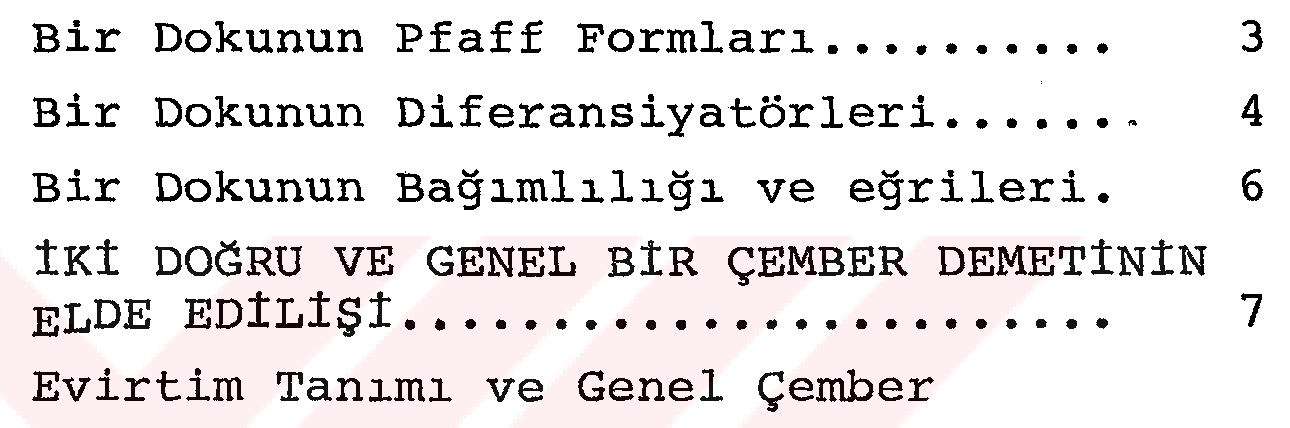 İki doğru ve genel bir çember demetinin oluşturduğu 6-gen dokular — Figure 5