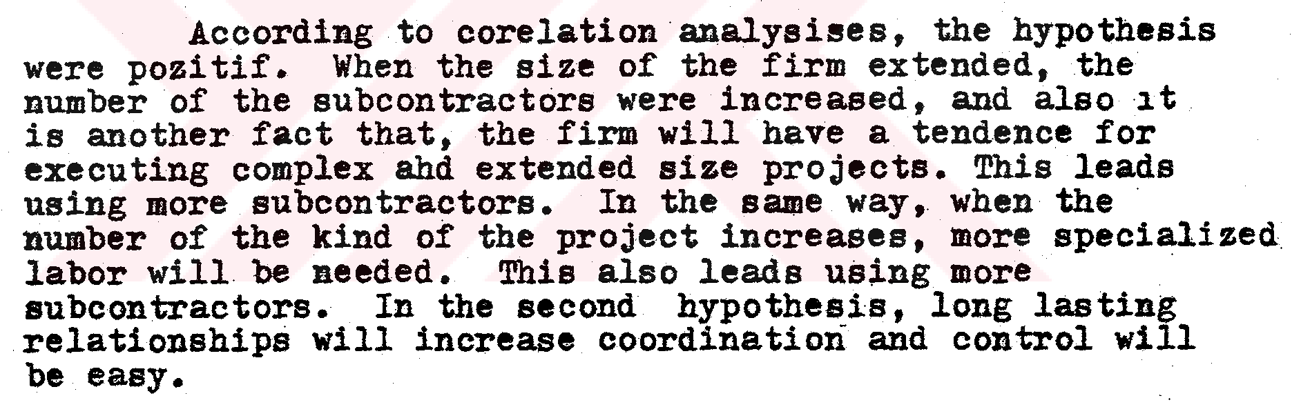 Subcontracting in construction — Figure 2