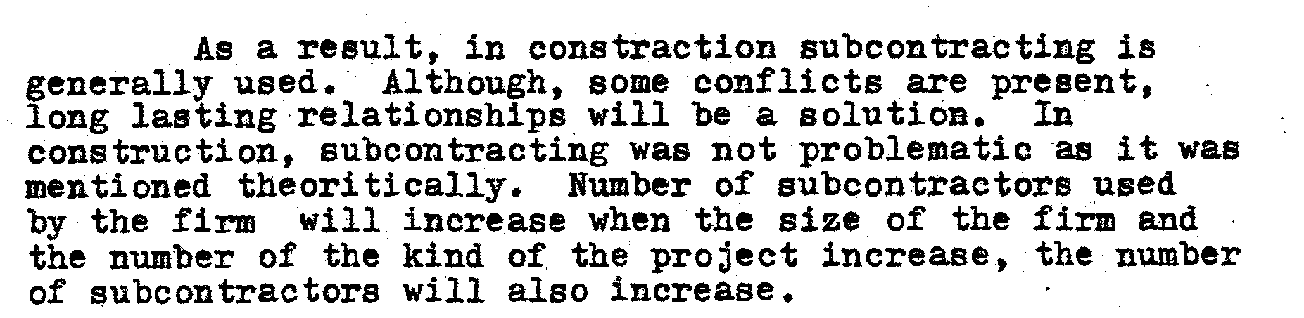 Subcontracting in construction — Figure 3