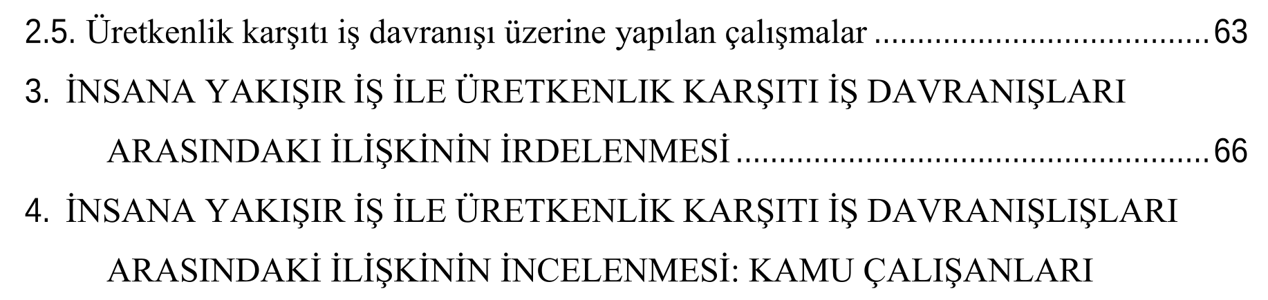 A study examining the relationship between decent work and unproductive work behaviors — Şekil 1