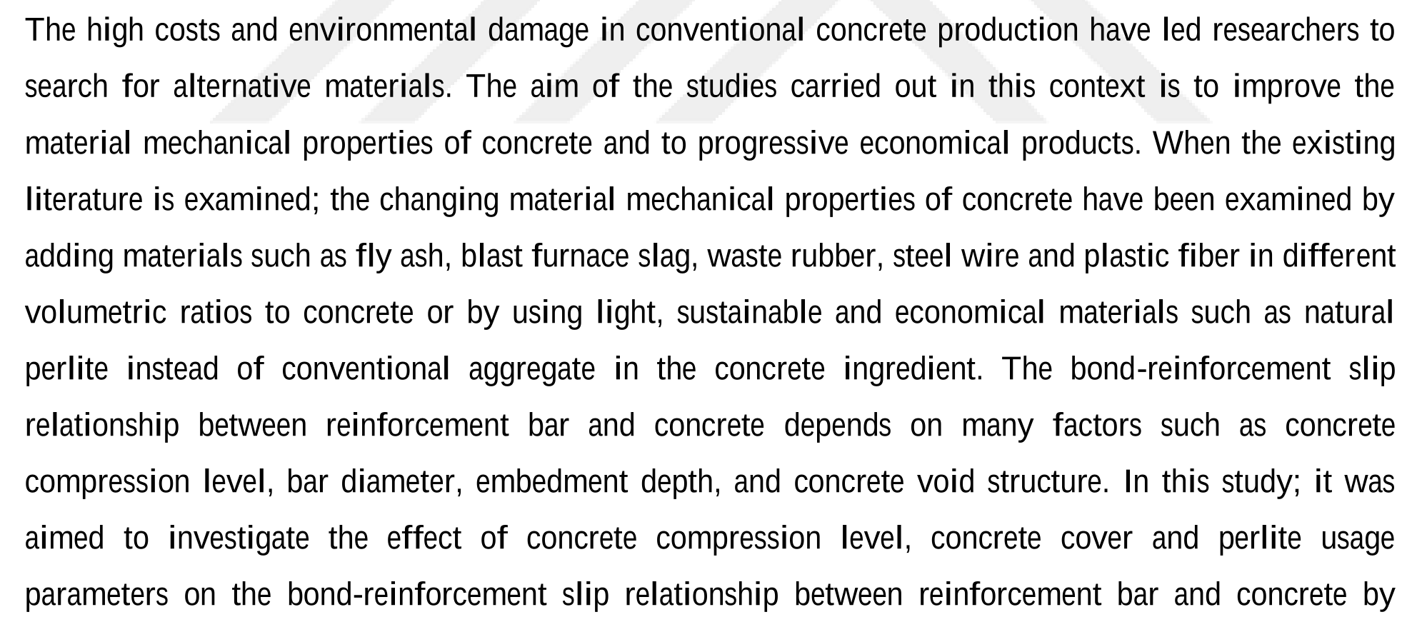 Investigation of the bond strength between concrete and reinforcement cube specimens produced from perlite concrete and traditional concrete — Şekil 4