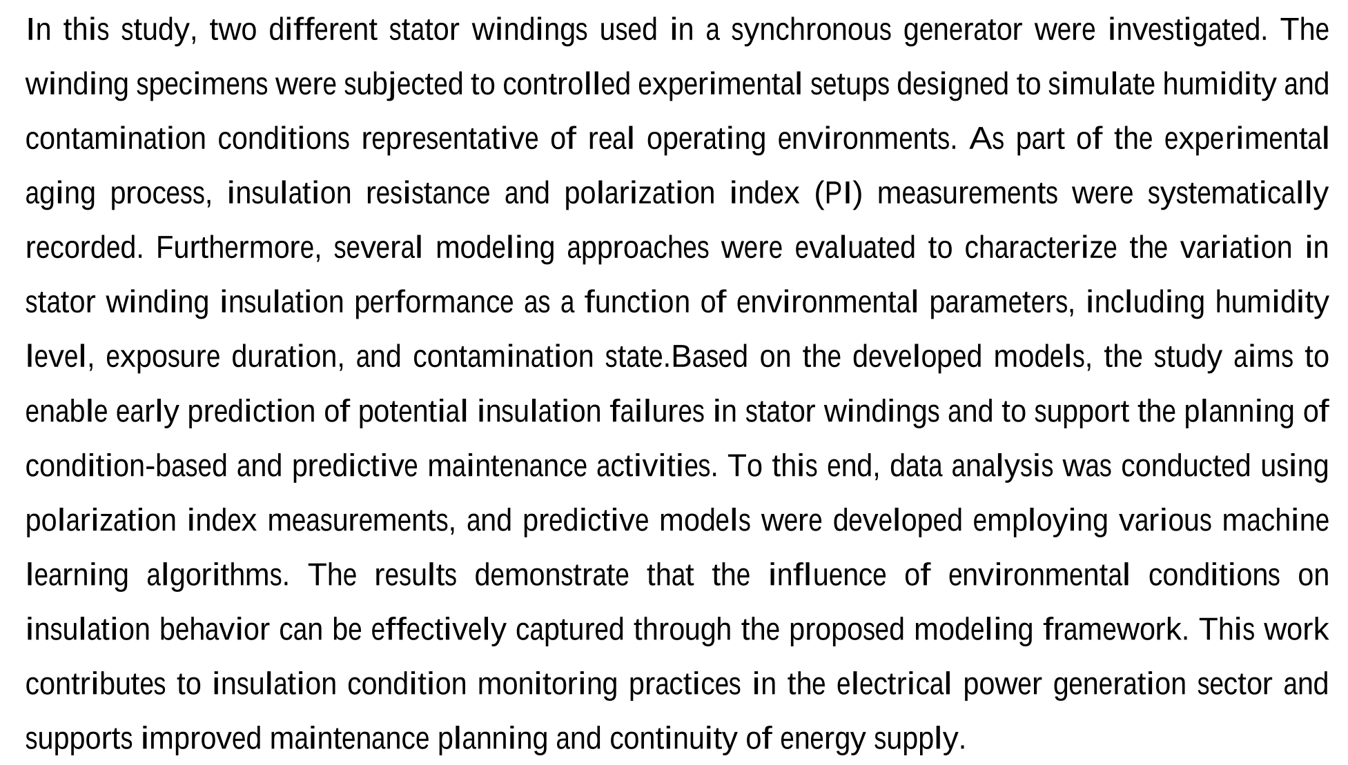 Investigation of The Parameters Affecting The Winding Insulation Resistance of Synchronous Generators and The Effects of The Improvement Processes — Şekil 4