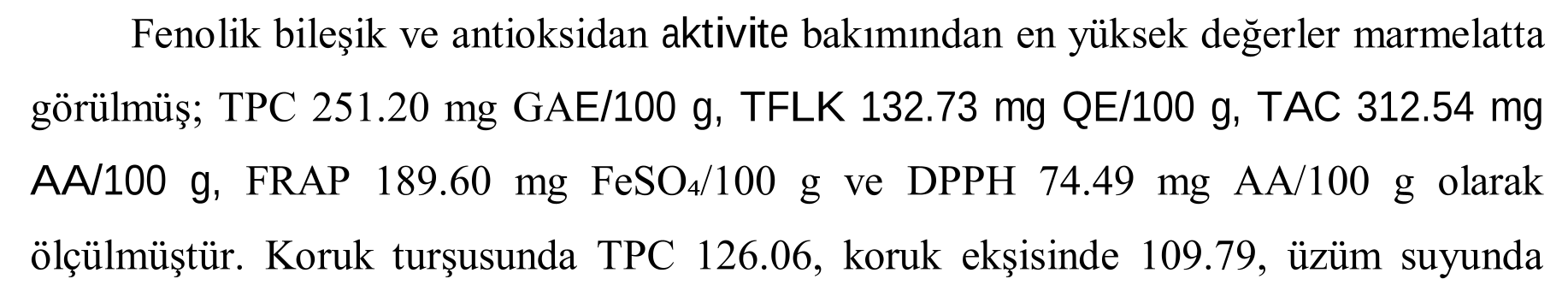 İsabella Kokulu Üzümünden (Vitis labrusca L.) Üretilen Meyve Suyu, Marmelat, Turşu, Sirke ve Koruk Ekşisinin Fizikokimyasal Özelllikleri İle Antioksidan Aktivite Profillerinin Tespit Edilmesi — Figure 3