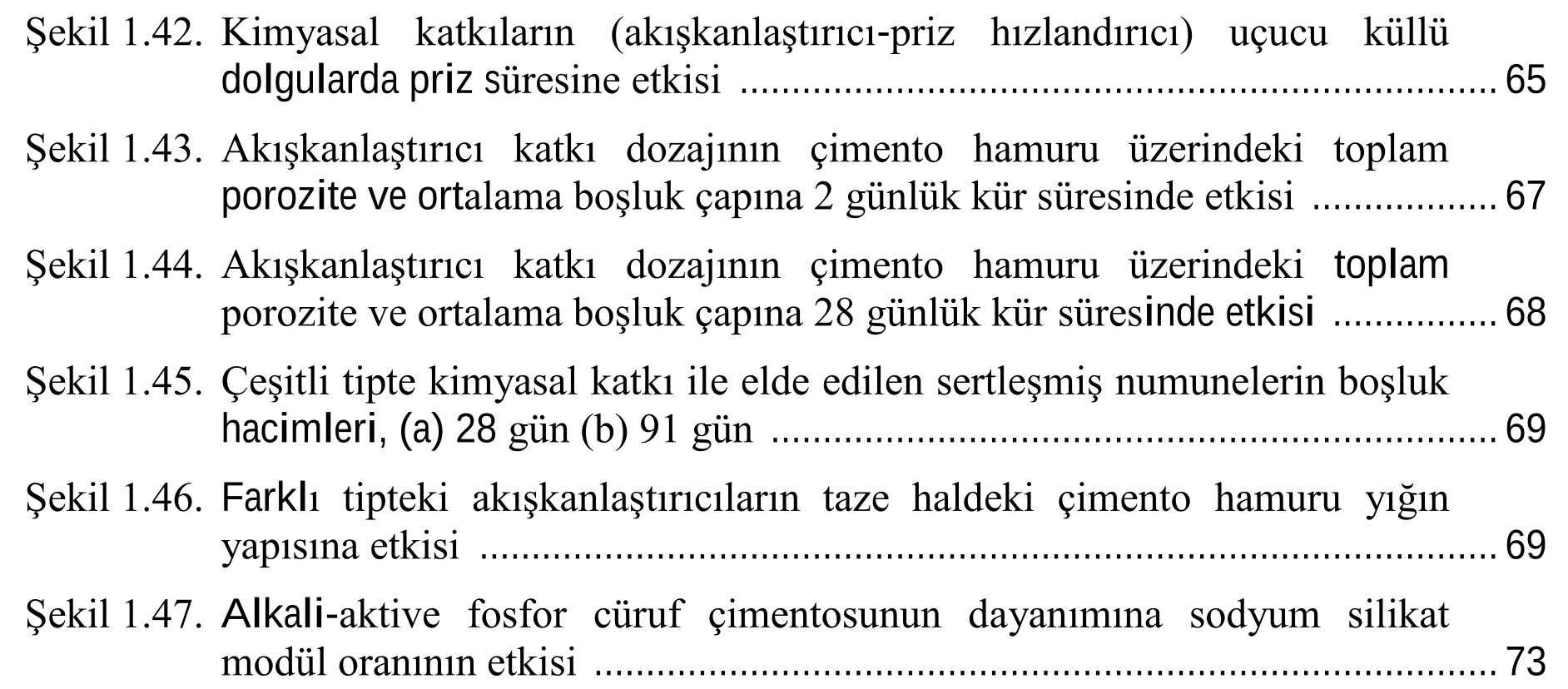 Kimyasal katkıların uçucu küllü dolgularda etkilerinin incelenmesi — Şekil 1
