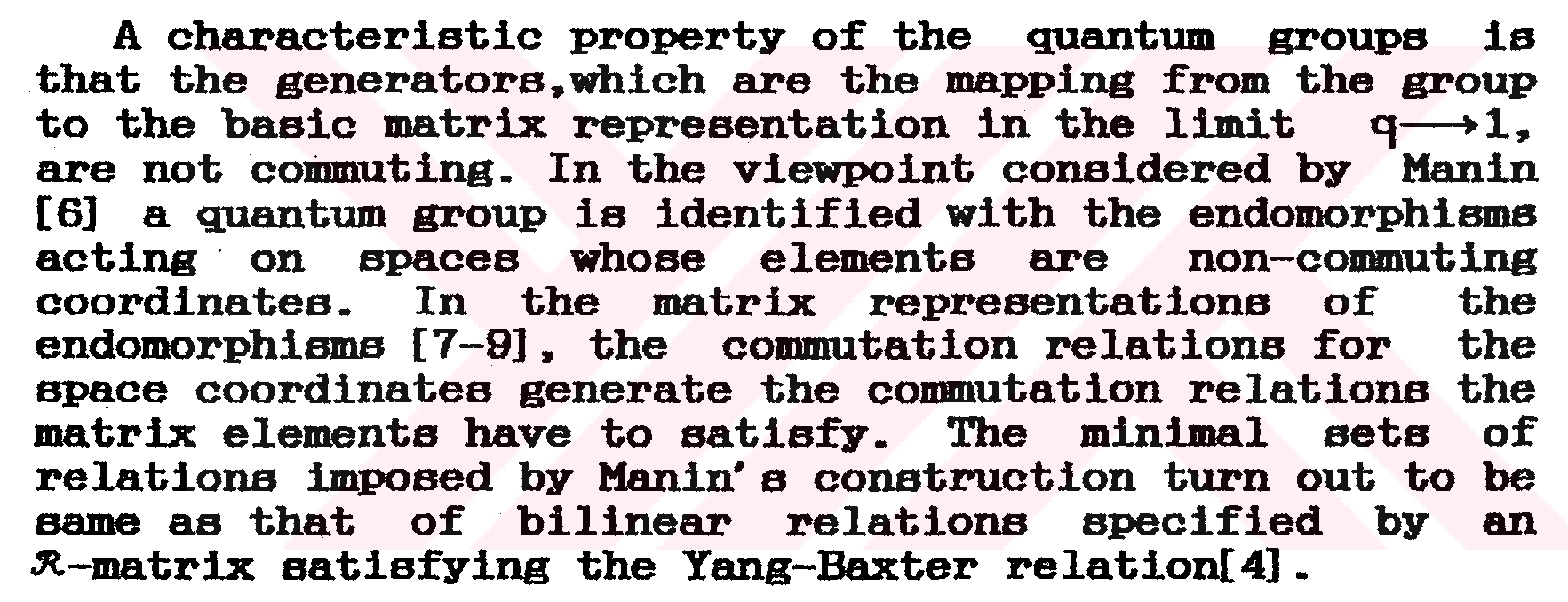 The quantum matrix groups and q-oscillators — Figure 3