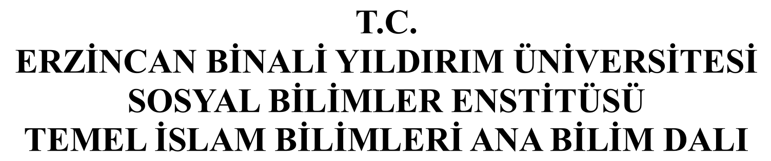 KUR’ÂN’DA GÜNAH VE CEZANIN ŞAHSİLİĞİ BAĞLAMINDA MUSİBET — Şekil 1