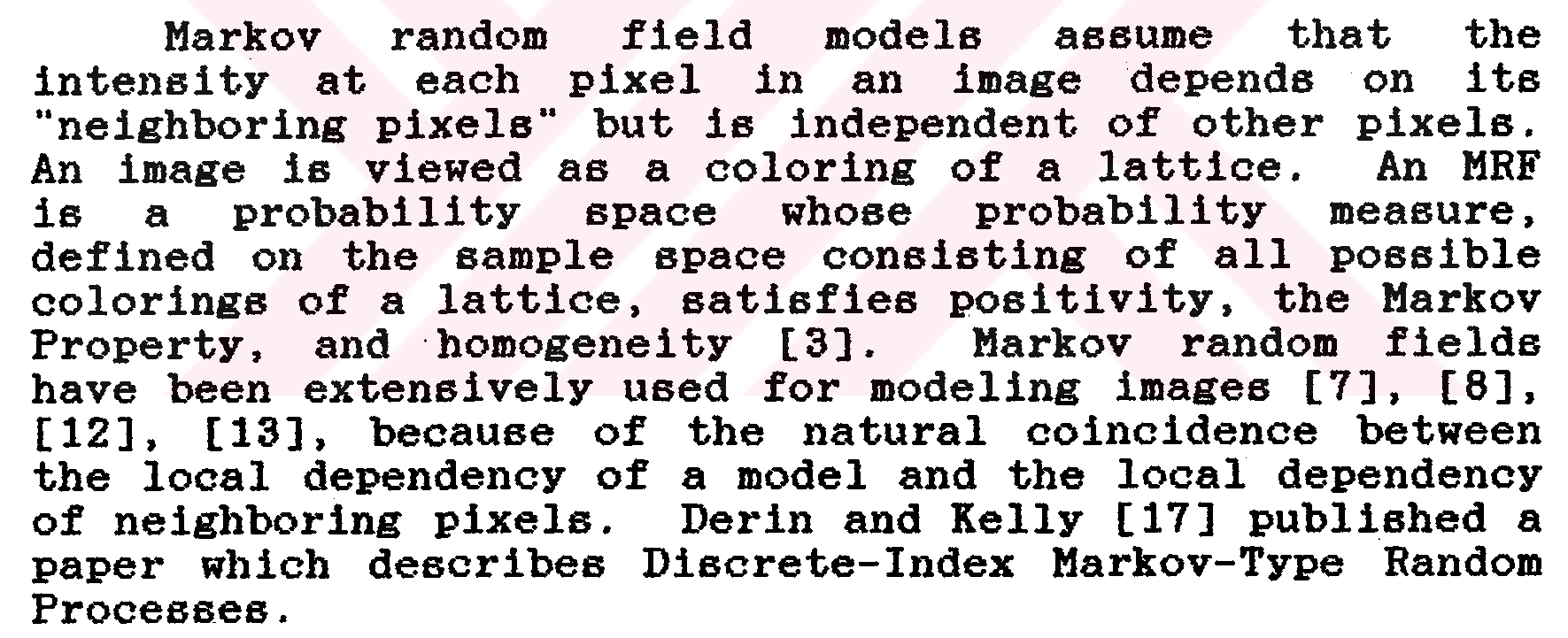 Texture synthesis and classification using Markov and Gibbs random field models — Şekil 3