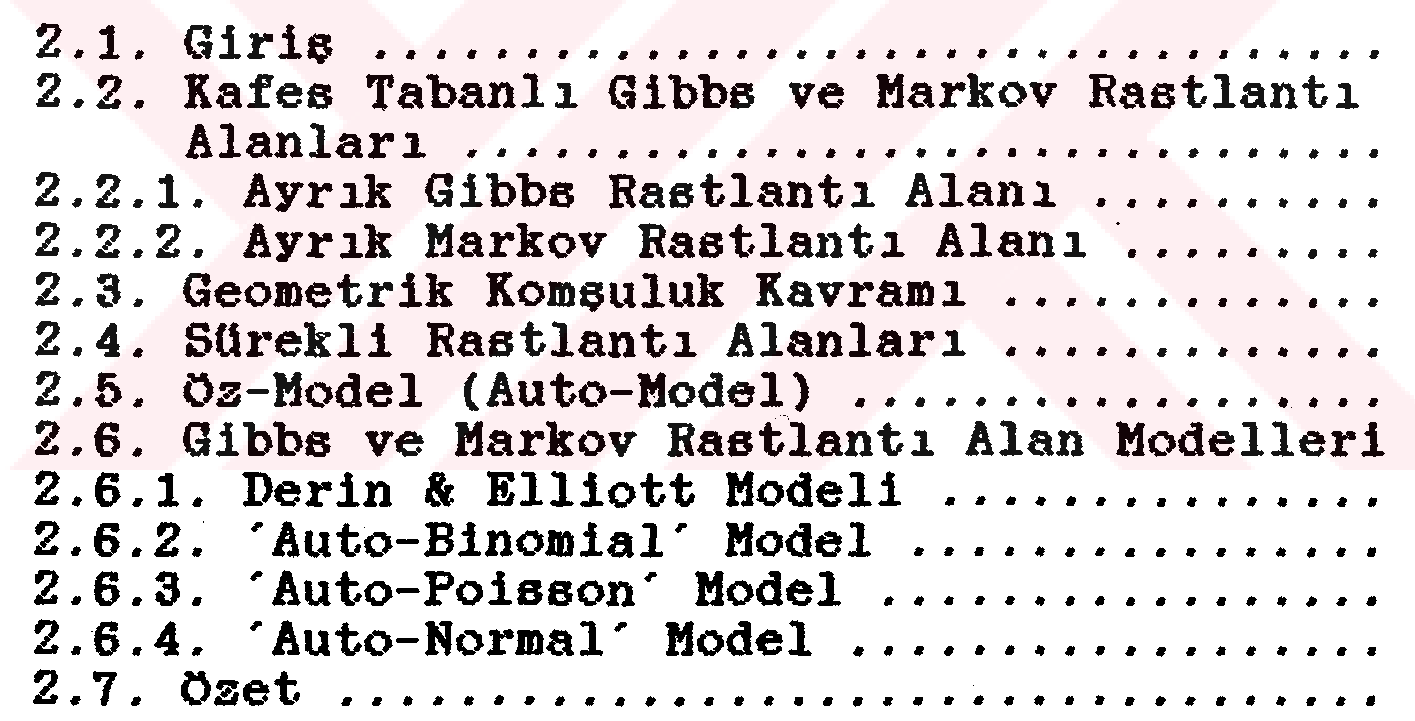 Markov ve Gibbs rastlantı alan modelleri ile doku sentezleme ve sınıflandırma — Figure 6