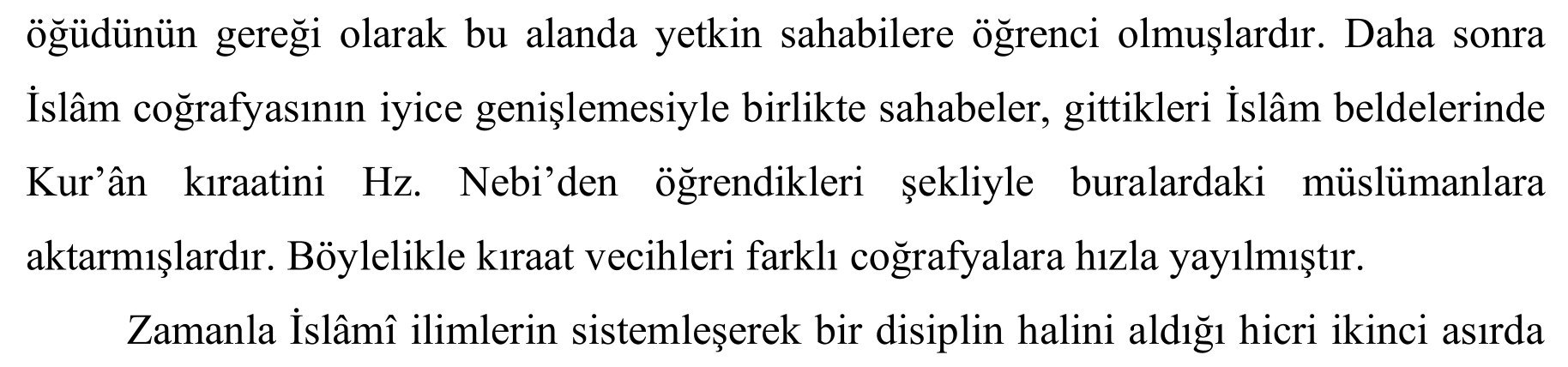 MERYEM-TÂHÂ SÛRELERİNDEKİ KIRAAT FARKLILIKLARI VE ANLAMA ETKİSİ — Şekil 3