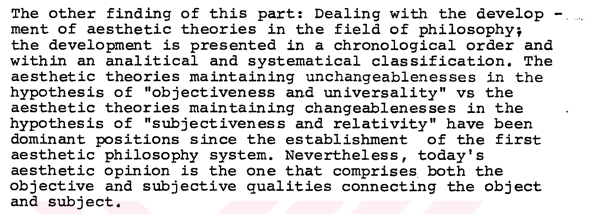 Examination of the aesthetic phenomenon in architecture related to the "absolute-unchangeable" and "dependent-changeable"properties — Figure 1