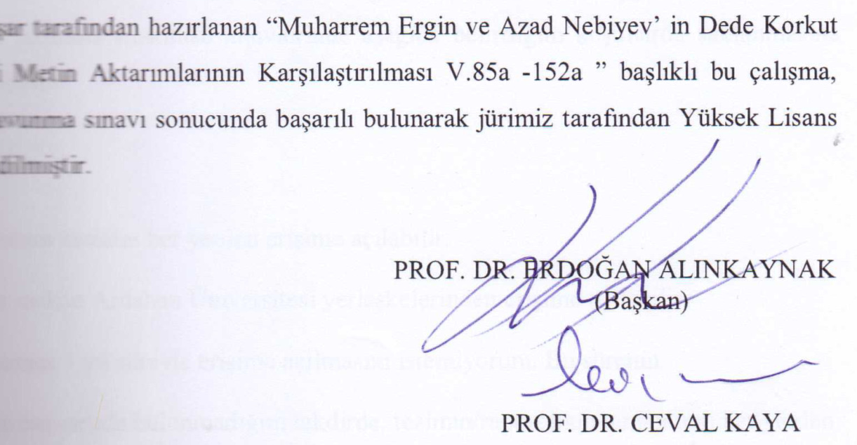 Muharrem Ergin ve Azad Nebiyev' in Dede Korkut Oğuznamelerindeki metin aktarımlarının karşılaştırılması (V.85a-152a) — Figure 3