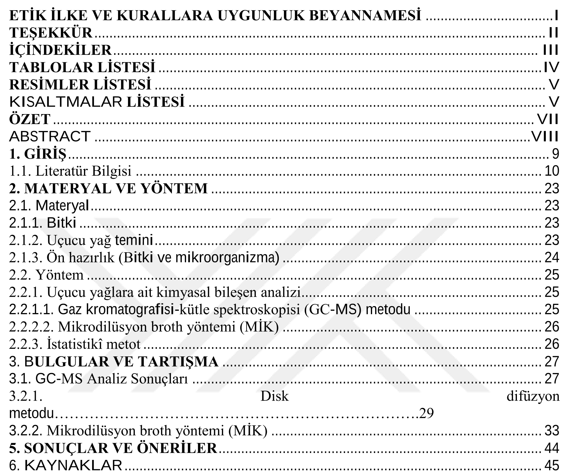 Murt, kekik ve aynısefa bitki esansiyel yağlarının antibakteriyel etkinliği — Figure 4