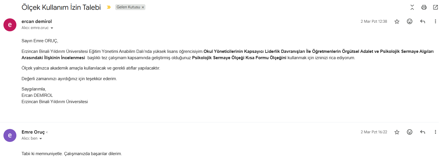 Okul Yöneticilerinin Kapsayıcı Liderlik Davranışları ile Öğretmenlerin Örgütsel Adalet ve Psikolojik Sermaye Algıları Arasındaki İlişkinin İncelenmesi — Şekil 5
